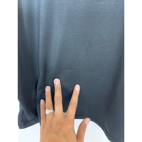 Bebe Sport Mesh Shoulder Black Logo Top Size 2X - Picture 8 of 8